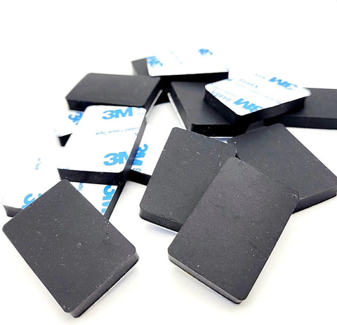 Rectangle Silicone Rubber Bumper Feet One And One Half Inch By One Inch Three Sixteenth Inch Thick Durable Waterproof Adhesive Backing Pads