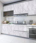 Kitchen cabinets with Marble Contact Paper For Countertops Peel And Stick Self Adhesive Waterproof White Grey Faux Marble Wallpaper