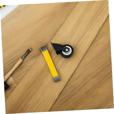 Heavy Duty Folding Barn Door Hardware Kit With Silent Bearing Casters Runs Dead Quiet Sliding Roller System tools and caster on wood floor