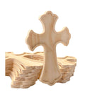 Top Shelf 12 Inch Unfinished Pine Wood Crosses 12 Pack Natural Framed Craft Supplies Ready To Stain Or Paint Measures 12 By 8 Inches showcasing one cross.