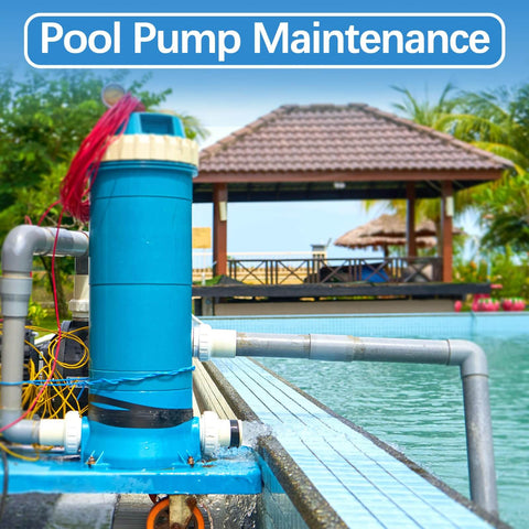Pool pump maintenance setup with Food Grade Silicone Grease For Faucets And O Rings Valve Rubber Seals Pool Pump Lube in use.