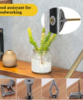 Self Drilling Drywall Anchor Kit With Screws For Hollow Walls And Gypsum Board Nylon Expansion Plugs shown mounted on a shelf.