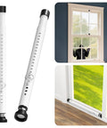 2 Pack Adjustable Window And Sliding Door Security Bar For Inside Use No Drilling Installation Heavy Duty Steel With Anti Slip Rubber Tips Fits 17 To 50 Inches Ideal For Apartments Patios And Sliding Glass Doors