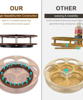Rotate Your Home Bar Slick With This Seven Slot Coffee Syrup Organizer Rack Designed To Keep Your Countertop Clutter Free While Making Every Flavor Hit Different And Stay Right At Your Fingertips. Comparison of sturdy bamboo turntable and a less stable option.