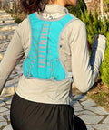 Person running with Hydration Backpack For Hiking And Trail Running 5L With Adjustable Straps Lightweight Water Vest