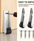 Eight Tough Little Casters With Slick Rolling Track Rollers For Sliding Doors And Furniture Fix Ups Includes Stainless Steel Bottom Wheels And Solid Hardware for easy installation with screws.