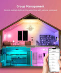 Smart LED Color Changing Bulbs With Alexa And Google Assistant, Voice Controlled Mood Lighting, RGB And Soft Warm White, app view