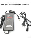 PS2 Slim 70000 Power Adapter Charger Kit With AV Cable, AC Cable And AV Cord Bundle for PS2 console