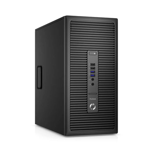 Front view of ProDesk 600 G2 Tower Desktop PC With Intel Core i5 6500 8GB RAM 256GB SSD WiFi Bluetooth 4K Ready Renewed