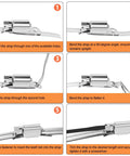 Step-by-step assembly of 32Ft 304 Stainless Steel Hose Clamps DIY Kit With 25 Heavy Duty Fasteners And Adjustable Worm Gear Clamps