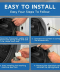 Washer Door Lock Switch Assembly Replacement For LG Front Load Washers EBF61315802 Compatible With WM3670HVA WM3670HWA WM3700HWA WM3080CW WM3770HVA Plus More, Easy Install, Durable Interlock For Safe, Efficient Wash Cycles. Easy install steps for LG front load washer door lock replacement.