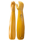Double Nitrile Coated Full Arm Chemical Resistant Safety Glove With Cotton Poly Liner, 20 Mil Thick, 26 Inch Length, X Large, 12 Pair Pack