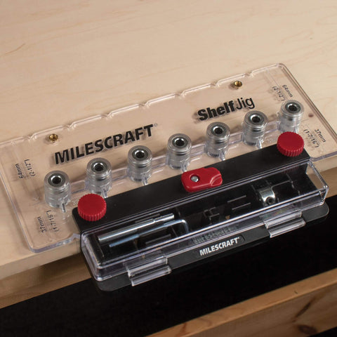 Shelf Pin Jig For Cabinets Create One Quarter Inch And Five Millimeter Shelf Holes With 32 Millimeter Spacing Detachable Fence