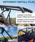 Installation of Two Pack Universal Roll Bar Gun Holder For UTVs And ATVs Fits 1 To 2 Inch Round Roll Bars on UTV roof and bar.