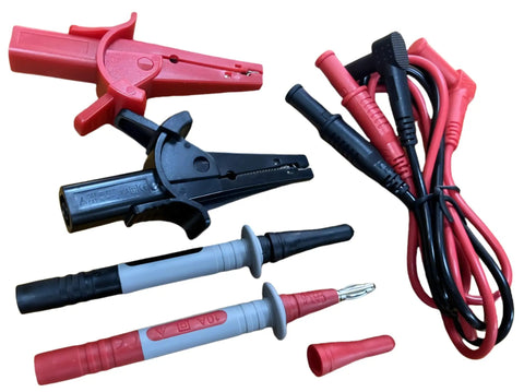 Shop Ready 3 In 1 Motor Checker And Insulation Megohmmeter built for American Pros includes various test leads and clamps.