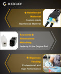 Auto part diagrams showing reinforced materials and accurate dimensions for repair kits by Gledewen