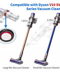 Dust Bin Sealing Ring For V10 SV12 Vacuum Cleaner Dirt Cup Replacement Part shown with compatible vacuum models.