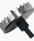 4 Inch HSS M2 Hole Saw Drill Bit Set for Metal Working in Steel, Iron and Alloys with Ultra Precise Cuts Under One-Tenth Millimeter shown