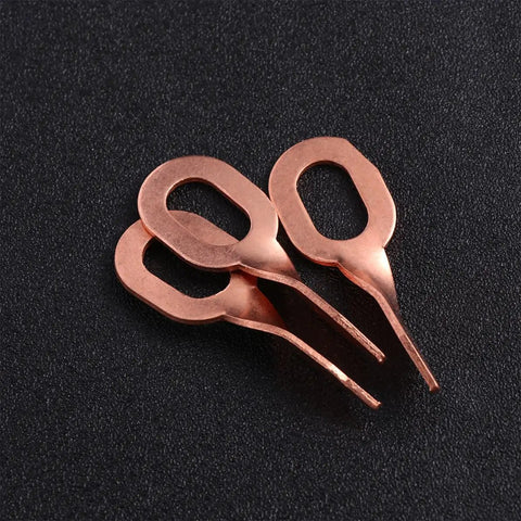 Sheet Metal Repair Kit With Aluminum Welding Parts 50 Pcs For Vehicle Body Collision Repair Ergonomic Tools Pro Grade Durable Welding Plate Set For Cars And Trucks Quick Body Panel Fixes, 3 copper welding plates