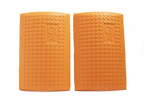 Heavy Duty Knee Pads With Extra Thick Foam Cushion And Soft Inner Liner, Adjustable One Size Fit, Hi Viz Orange Knee Savers