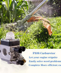 Stihl Carburetor Repair Kit For FS45 FS46 FS55 HL45 KM55 Weed Eater Trimmer Replacement C1Q S66 S71 Compatible With OEM shown with trimmer