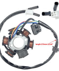 All In One Ignition Kit For GY6 125cc Engines - 6 Pole Magneto Stator Coil with wiring harness and connectors