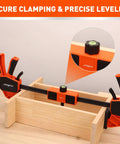 Snap Your Boards Square Fast With This Solid Bar Clamp Leveling Block Sporting A Built In Bubble Level To Keep Things Dead Flat