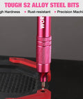 Pretty Dang Useful 24 Piece Mini Screwdriver Set With Slick Magnetic Bits And Precision Driver Options In Pink for precision work on electronics.