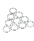 Mr. Gasket 1745 lug nut washers, set of silver metal ring spacers