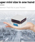 65W 20V SMD Preheating Soldering Station with OLED display held in hand in industrial setting, compact and sleek design.