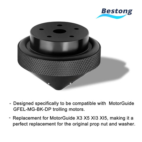 Trolling Motor Prop Nut Compatible With MotorGuide GFEL MG BK DP Replacement Fits X3 X5 XI3 XI5 Built To Last Machined Nut And Washer