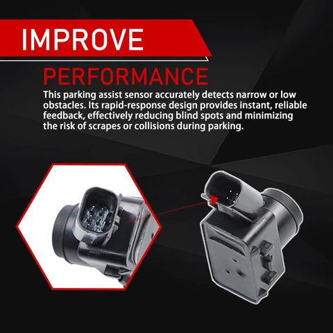 Ultrasonic Parking Sensor Kit For 2020 To 2025 Toyota And Lexus Vehicles With Water Resistant ABS Housing And Easy Install Improved Parking Assist And Reliable Distance Alerts, black sensor close-up