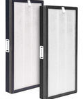 Replacement Filter For 40 White And Black Air Purifiers With Ultra Fine Nonwoven Fabric 2 Pack, standing side by side