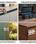 Heavy Duty Built To Last Tough As Nails 8 Pack 2.5 Inch 64 Mm Stainless Steel Lift Off Hinges 304 Rust Proof for Cabinets and Toolbox