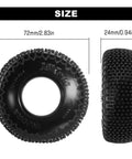 XHX Pin Tires For 1.3 Inch Wheels Fit TRX4M And SCX24 Rock Crawlers, 72x24 Mm, S5 Compound Delivering Mad Traction