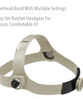 Close-up of ratcheting headgear for Pipeliner Fiberglass Welding Helmet With Ratcheting Headgear For Pipe Welders Lightweight And Impact Resistant Moisture Proof Shielding For Tough Jobs All Day Comfort And Productivity