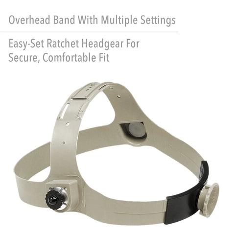 Close-up of ratcheting headgear for Pipeliner Fiberglass Welding Helmet With Ratcheting Headgear For Pipe Welders Lightweight And Impact Resistant Moisture Proof Shielding For Tough Jobs All Day Comfort And Productivity