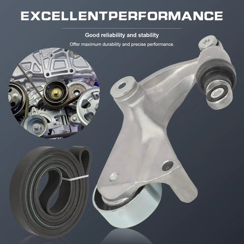 OE Replacement Belt Tensioner Assembly With Pulley And Serpentine Drive Belt Kit For 2007 2011 Honda Civic shown in detail