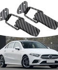 Set Of 2 Carbon Fiber Style Bumper Lock Clips With Quick Release Hooks Heavy Duty Auto Exterior Panel Fasteners, with car
