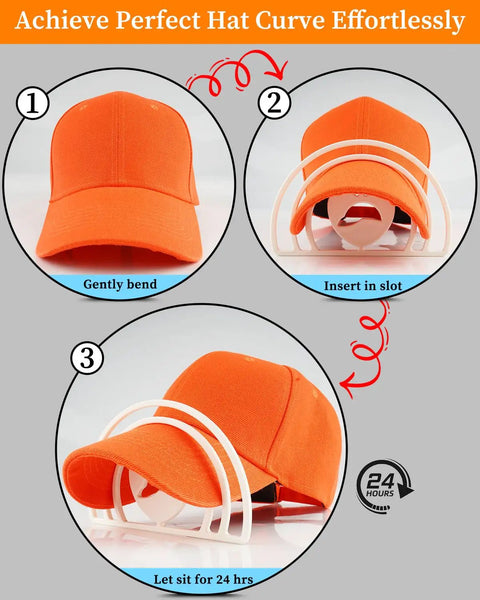 Steps showing how to use Hat Washer Cage For Washing Machine And Dishwasher Keeps Baseball Caps Shape No Fuss Clean Cap Washer.
