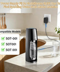 Beefy 24V DC Power Adapter Replacement Cord For Sparkling Water Makers Spirit One Touch And Fizzi shown in home kitchen setup