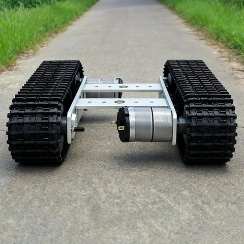 Dope Robot Tank Chassis Kit With 2 Tracks For Arduino Raspberry Pi Micro Bit Python And DIY Education, Metal Tank Chassis