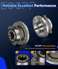 Wheel Bearing And Hub Assembly 5 Lug With Abs For VW Jetta Beetle Golf GTI Passat Tiguan And Audi A3 TT CC 2 pack