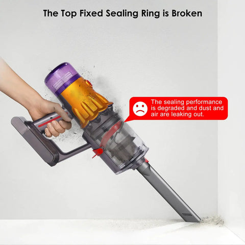 Vacuum leaking dust due to worn Dust Bin Sealing Ring Replacement For V12 SV18 SV20 Detect Slim Digital Slim Vacuum Cleaners