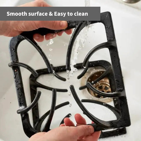 Heavy Duty Cast Iron Stove Grate Replacement For Frigidaire Kenmore Gas Ranges 8.8 By 8.8 Inch Surface Grates being washed