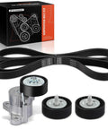 Serpentine Belt Drive Kit For Jeep Compass Patriot Journey Dodge Chrysler Cars 2008 To 2017 With 1.8L 2.0L 2.4L Engines And Air Conditioning Compatibility showing components