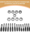 Essential 11 Piece Tap And Die Set For Creating Metal Threads Professionally Perfect For Hobbyists With M10x1.25 Specs To Keep Your Projects Moving Smoothly Without Any Hassle.