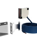 Wall Mount Photoelectric Beam Sensor For Short Range Gates, 13 Foot Retro Reflective Safety Switch with cable and mounting hardware