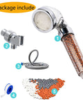 LED Shower Head Kit With Handheld Hose And Bracket, Rainfall Spa Spray, 7 Color Changing Waterproof Lights, Replacement Filter Included