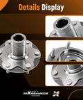 Bolt-On Front Wheel Bearing And Hub Assembly For Toyota Tundra 2000-2006, Tacoma 1999-2004, Sequoia 2001-2007, And 4Runner 1996-2001 2WD 6 Lug Replaces 710571 ABS On Hub Durable Front Hub Bearing For Smooth Rides
